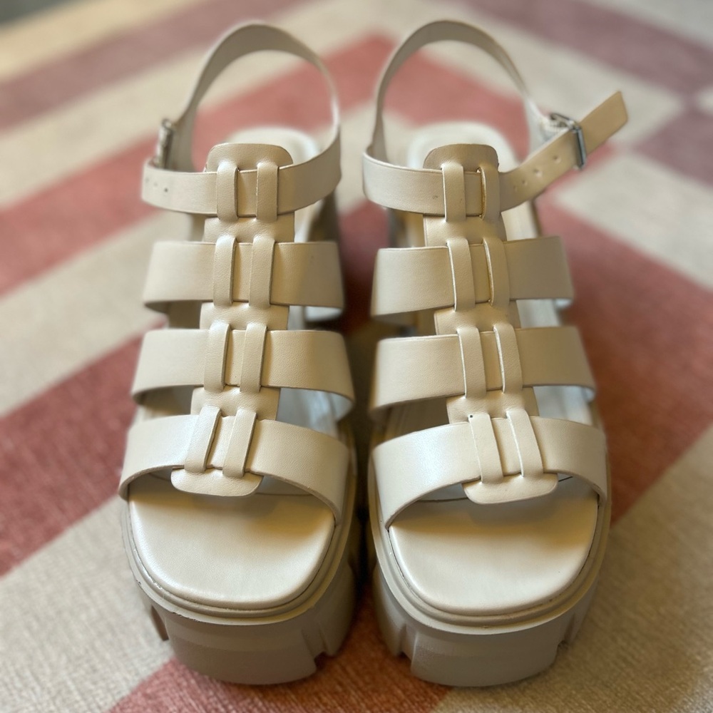 Madden Girl - Chunky Cream Y2K Sandals